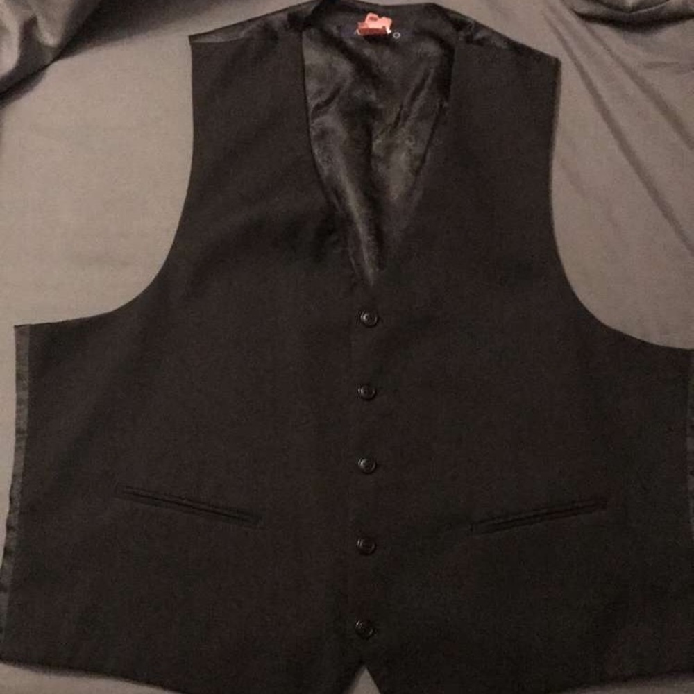 Adolfo XL Men's Black Vest
